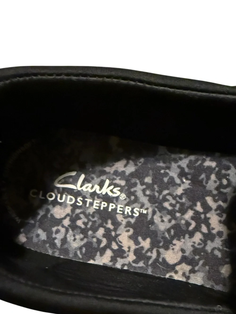 Clarks Women’s Black Slip-On Loafers